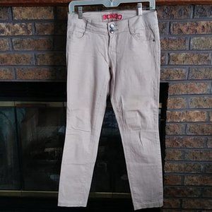 🎈3/$20 Bongo khaki skinny stretch bejewelled bu